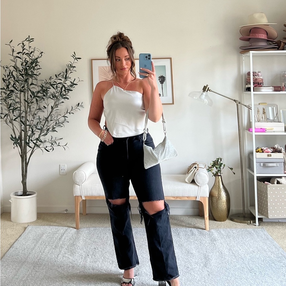 Abercrombie Black Ripped Jeans